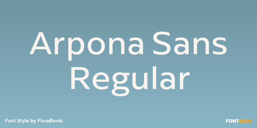 Arpona Sans Regular Poster