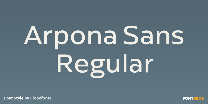 Arpona Sans Regular Poster