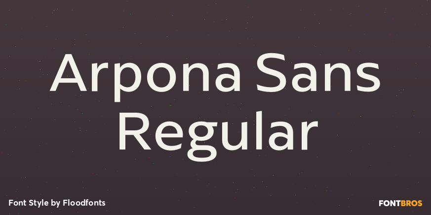 Arpona Sans Regular Poster