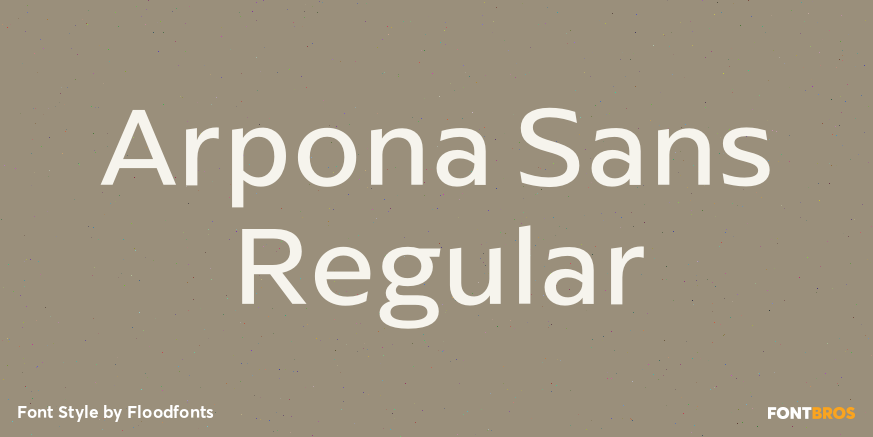 Arpona Sans Regular Poster