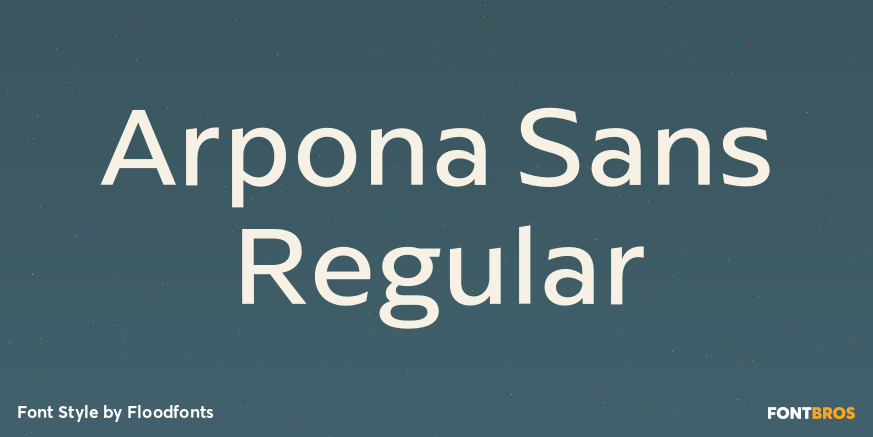 Arpona Sans Regular Poster