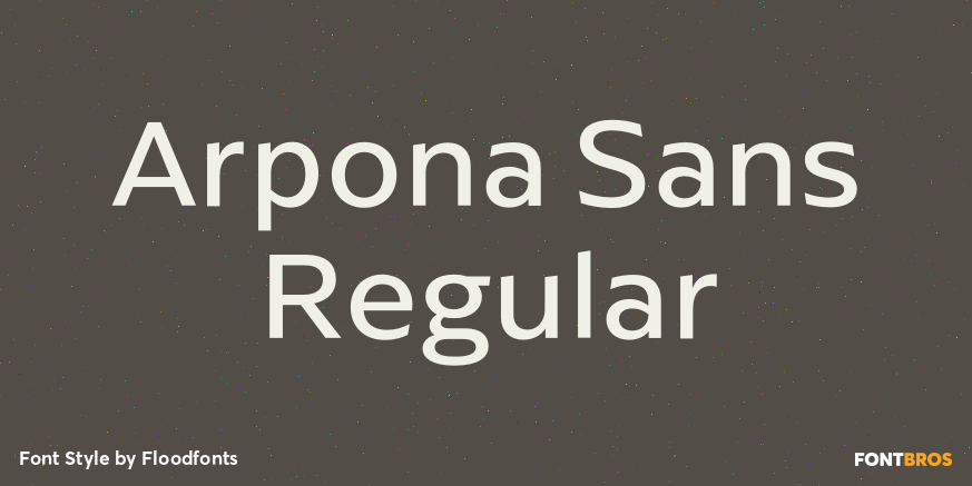 Arpona Sans Regular Poster