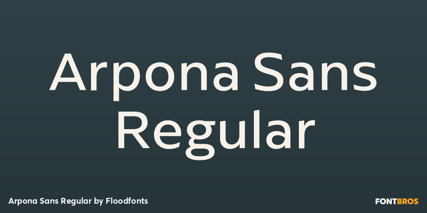 Arpona Sans Regular Poster