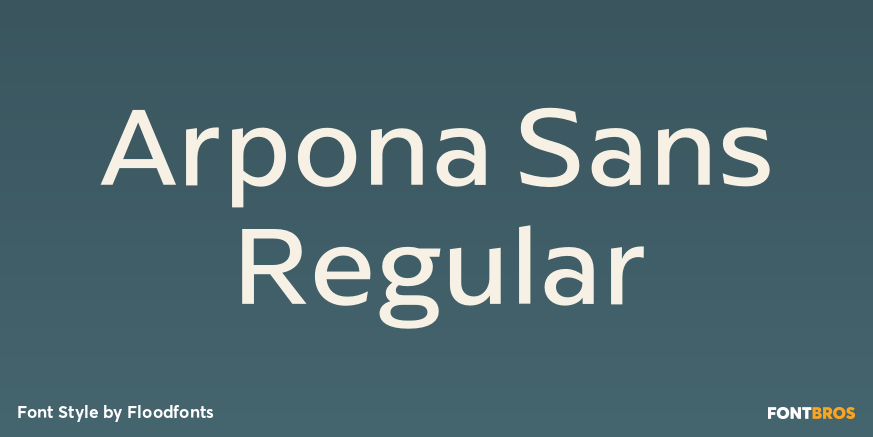 Arpona Sans Regular Poster
