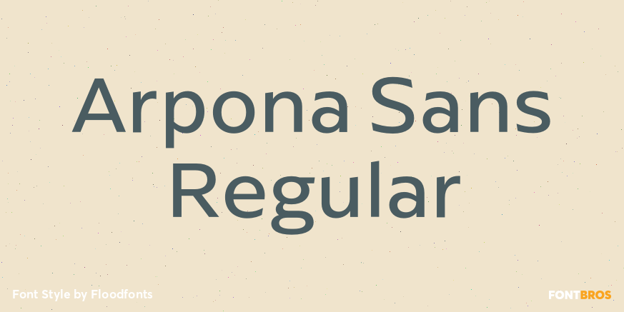 Arpona Sans Regular Poster