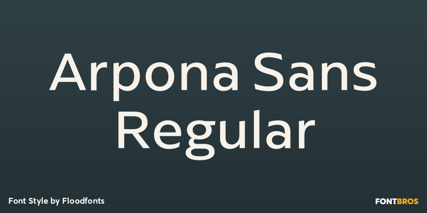 Arpona Sans Regular Poster