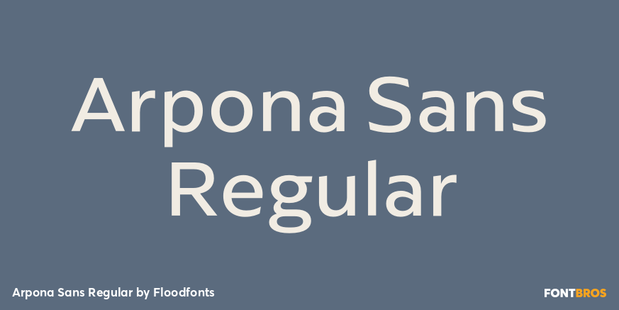 Arpona Sans Regular Poster