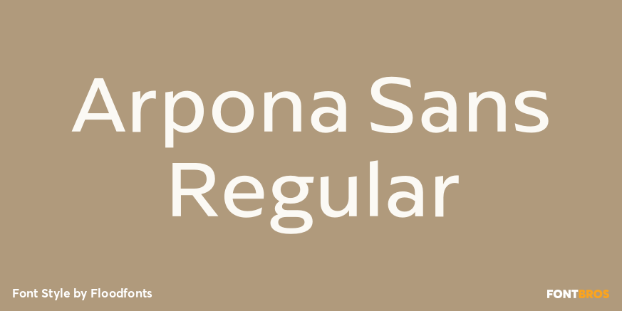 Arpona Sans Regular Poster