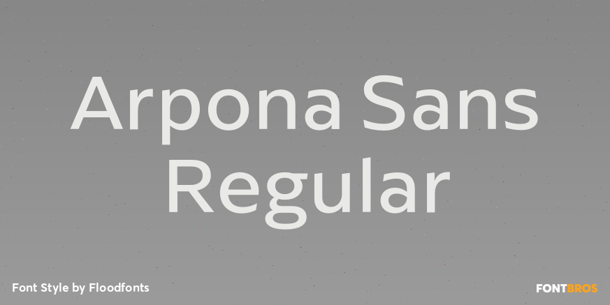 Arpona Sans Regular Poster