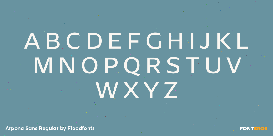 Arpona Sans Regular Font Poster #1