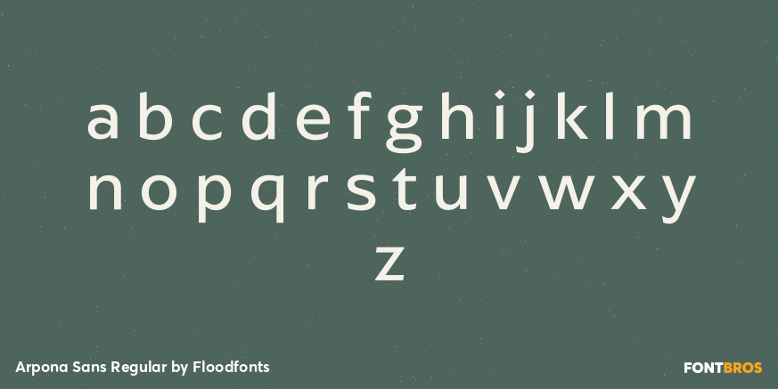 Arpona Sans Regular Font Poster #1