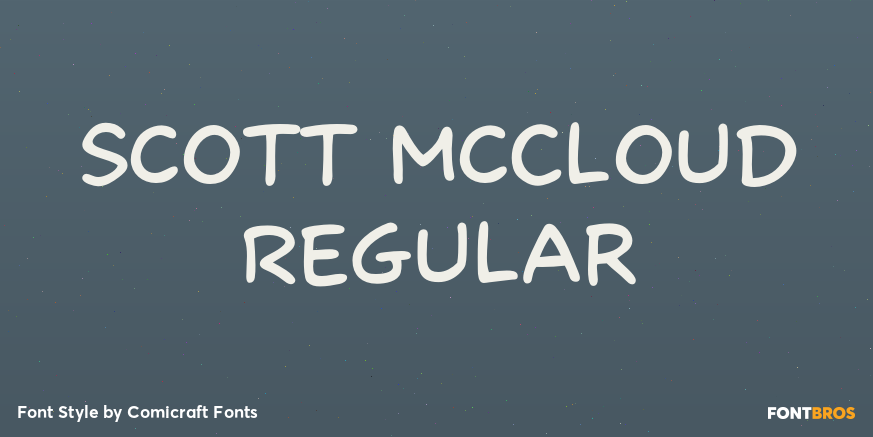 Scott McCloud Regular Font Poster #1
