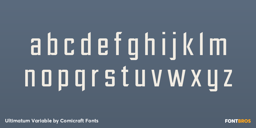Ultimatum Variable Font Poster #3