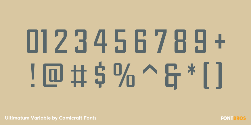 Ultimatum Variable Font Poster #4