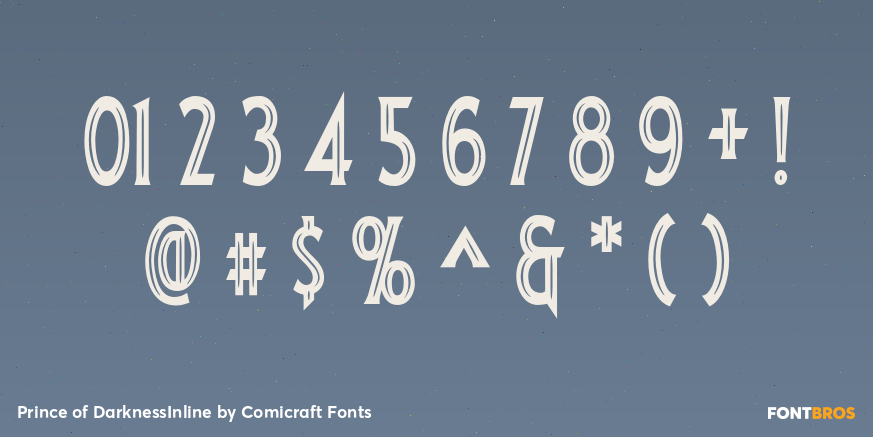Prince of DarknessInline Font Poster #1