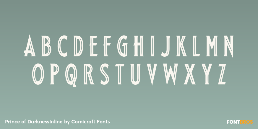 Prince of DarknessInline Font Poster #1