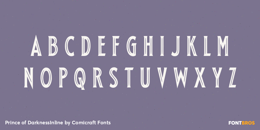 Prince of DarknessInline Font Poster #1