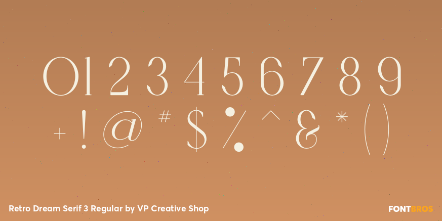 Retro Dream Serif 3 Regular Font Poster #1