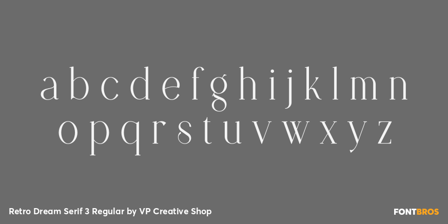 Retro Dream Serif 3 Regular Font Poster #3