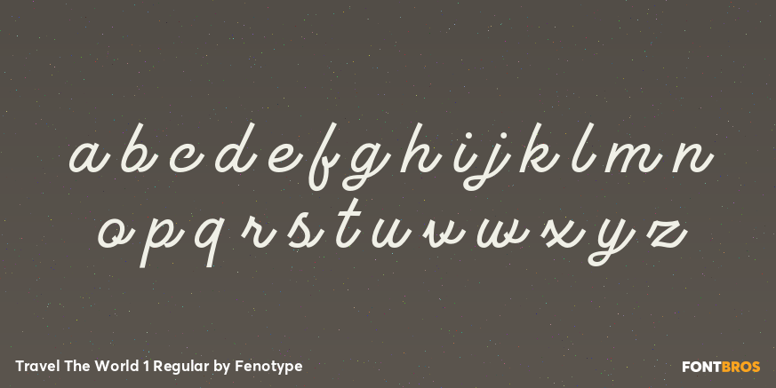 Travel The World 1 Regular Font Poster #1