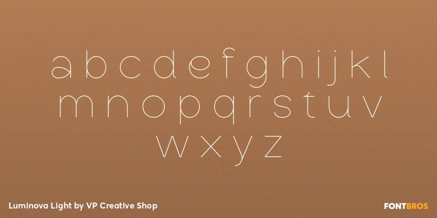 Luminova Light Font Poster #3