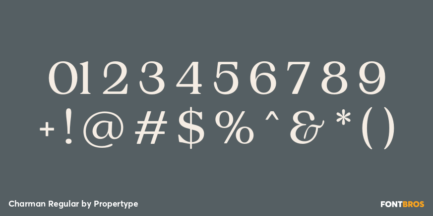 Charman Regular Font Poster #4