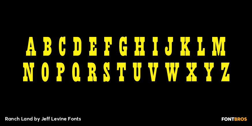 Ranch Land Font Poster #2