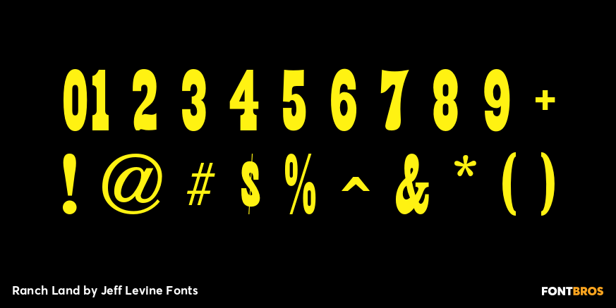 Ranch Land Font Poster #4