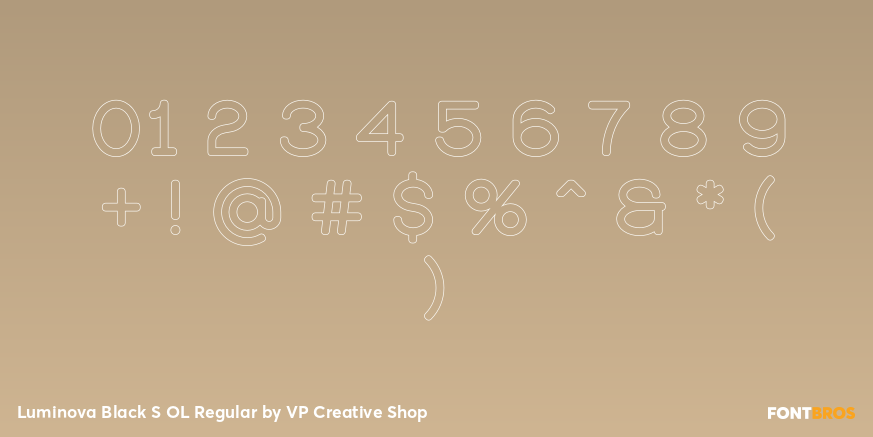 Luminova Black S OL Regular Font Poster #1