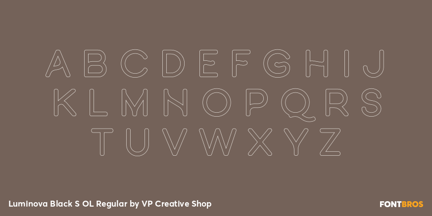 Luminova Black S OL Regular Font Poster #1