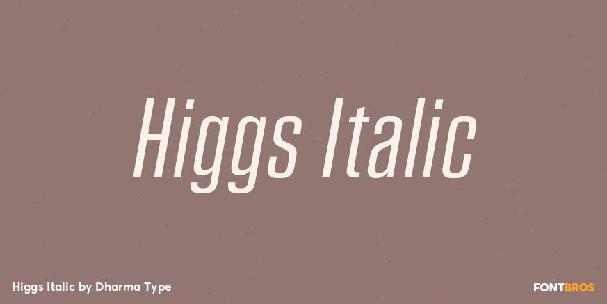 Higgs Italic Poster