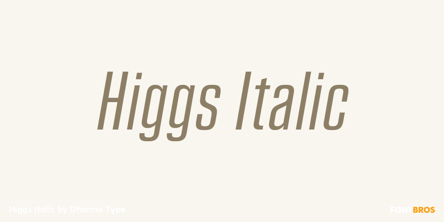 Higgs Italic Poster