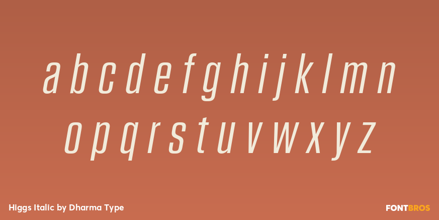Higgs Italic Font Poster #3