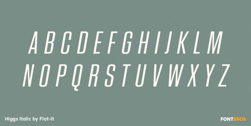 Higgs Italic Font Poster #2