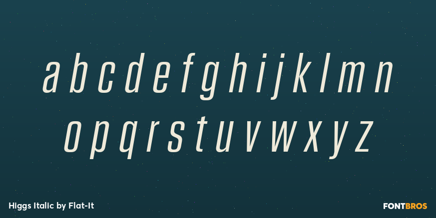 Higgs Italic Font Poster #3