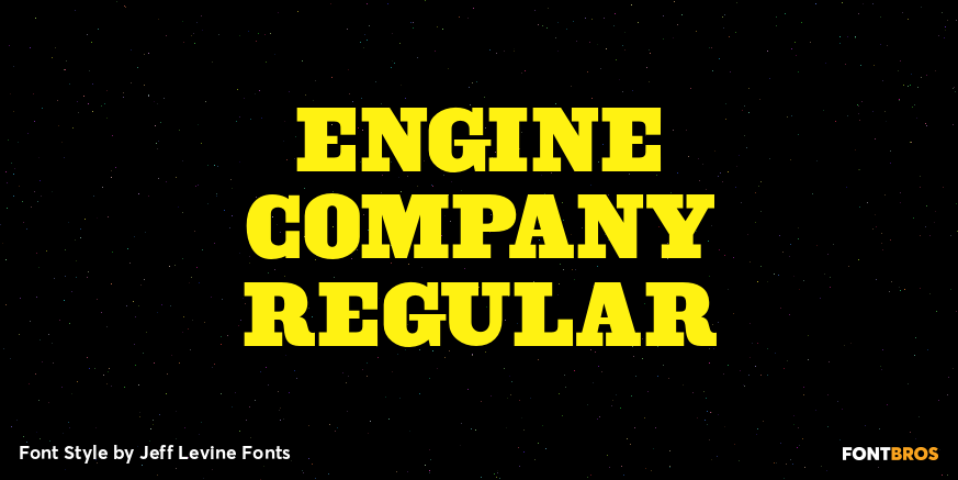 Engine Company Regular Font Poster #1