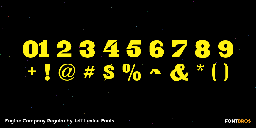 Engine Company Regular Font Poster #4