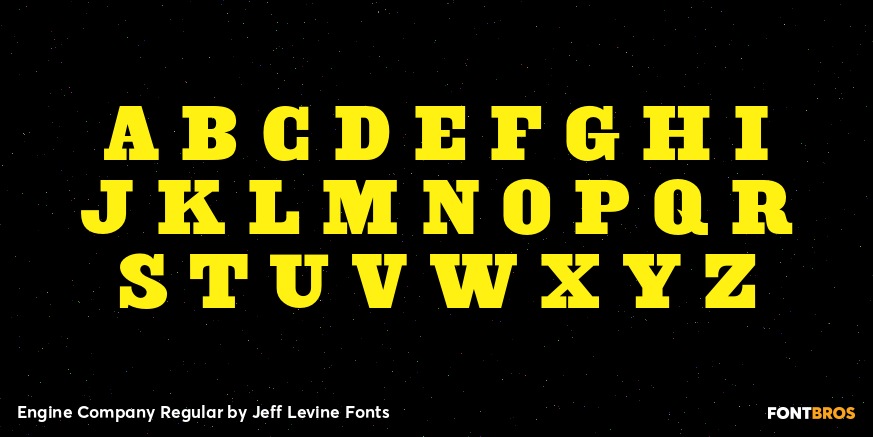 Engine Company Regular Font Poster #2