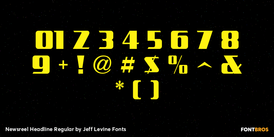 Newsreel Headline Regular Font Poster #4