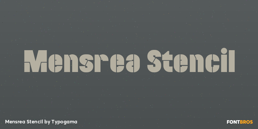 Mensrea Stencil Poster