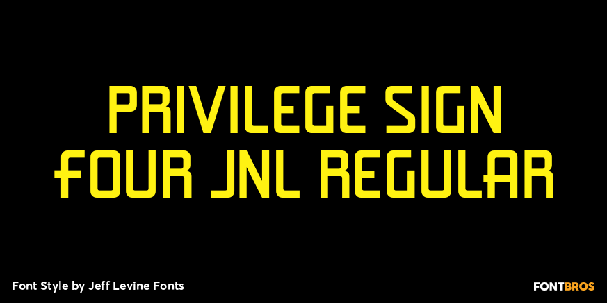 Privilege Sign Four JNL Regular Poster