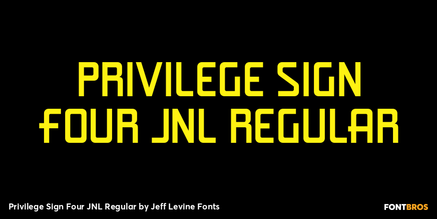 Privilege Sign Four JNL Regular Poster