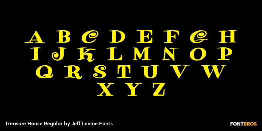 Treasure House Regular Font Poster #3