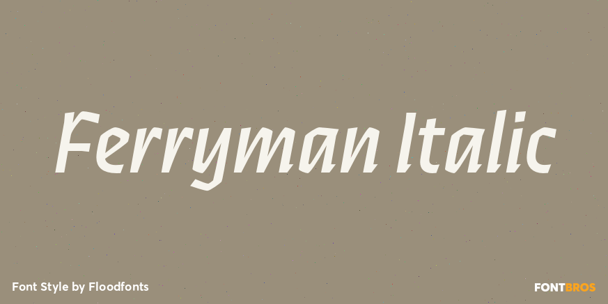 Ferryman Italic Poster