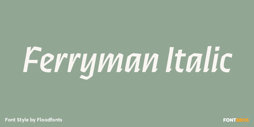 Ferryman Italic Poster