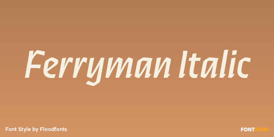 Ferryman Italic Poster