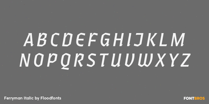 Ferryman Italic Font Poster #2