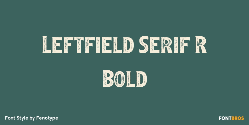 Leftfield Serif R Bold Poster