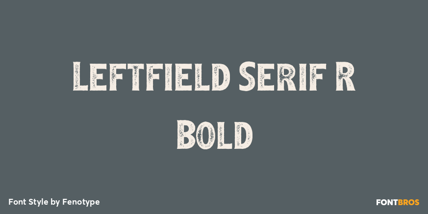 Leftfield Serif R Bold Poster