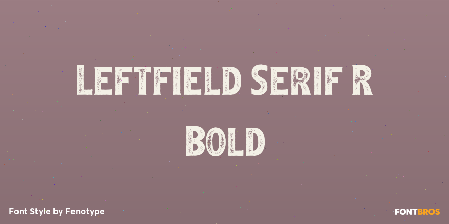 Leftfield Serif R Bold Poster